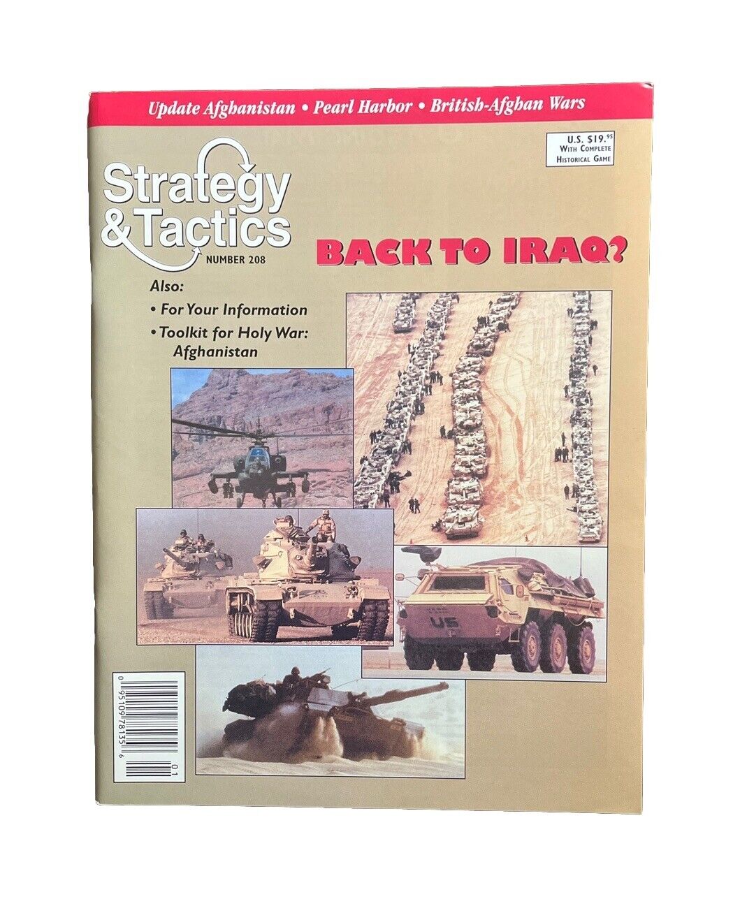 Collectable Strategy & Tactics Tabletop Wargame Magazine #208 Back To Iraq?