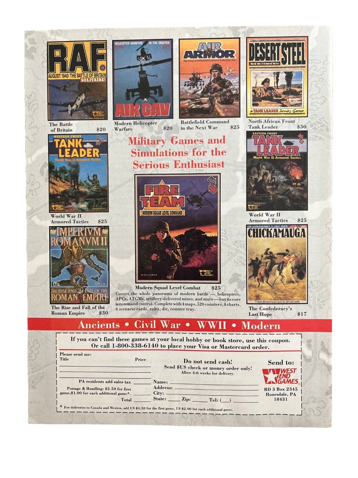 Wargamer Collectable Magazine Vol. 2 #18 Jan-Feb 1989 Accolade’s Steel Thunder