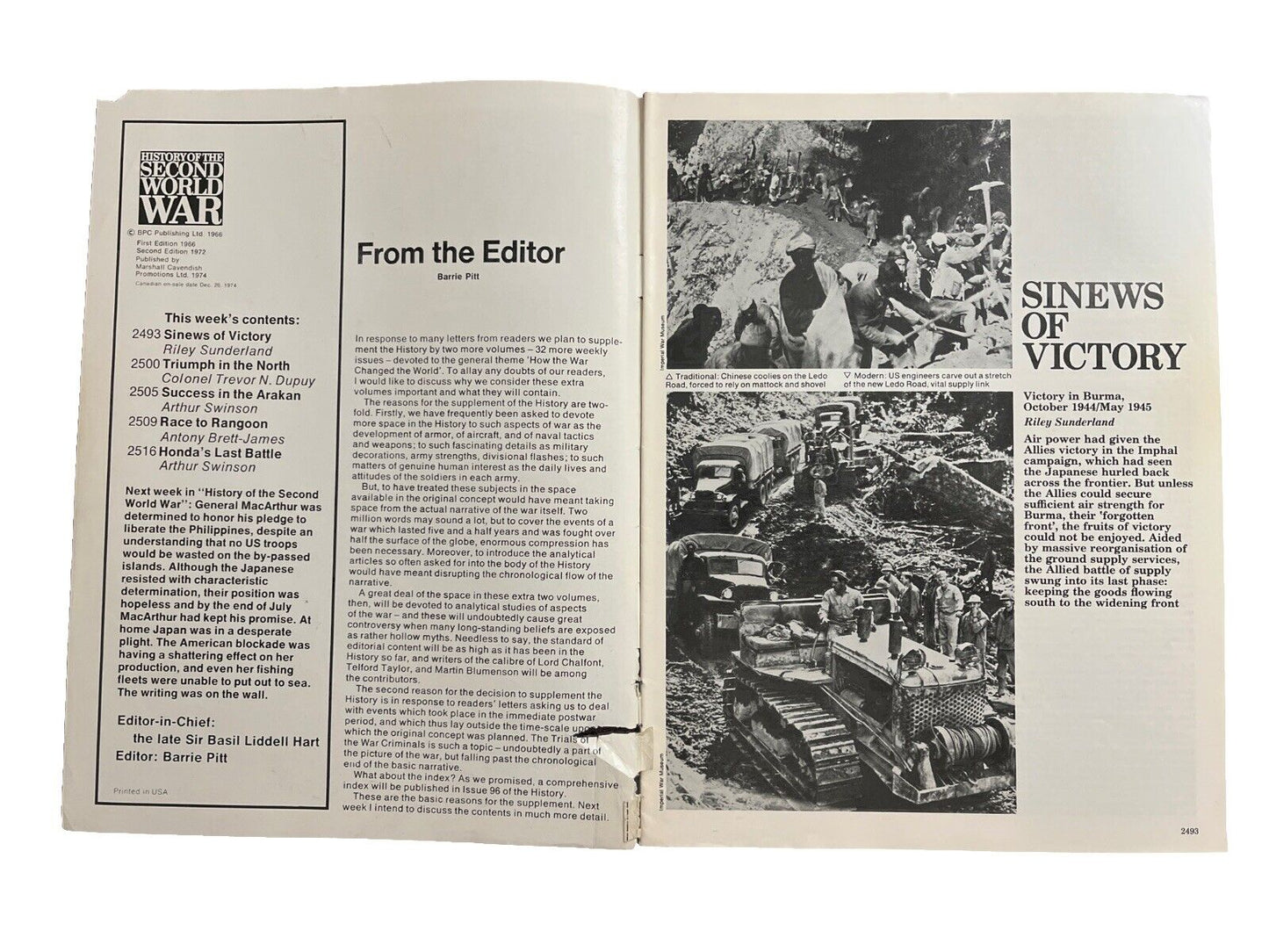 History of the Second World War Magazine Part 90 1974 The Race To Rangoon