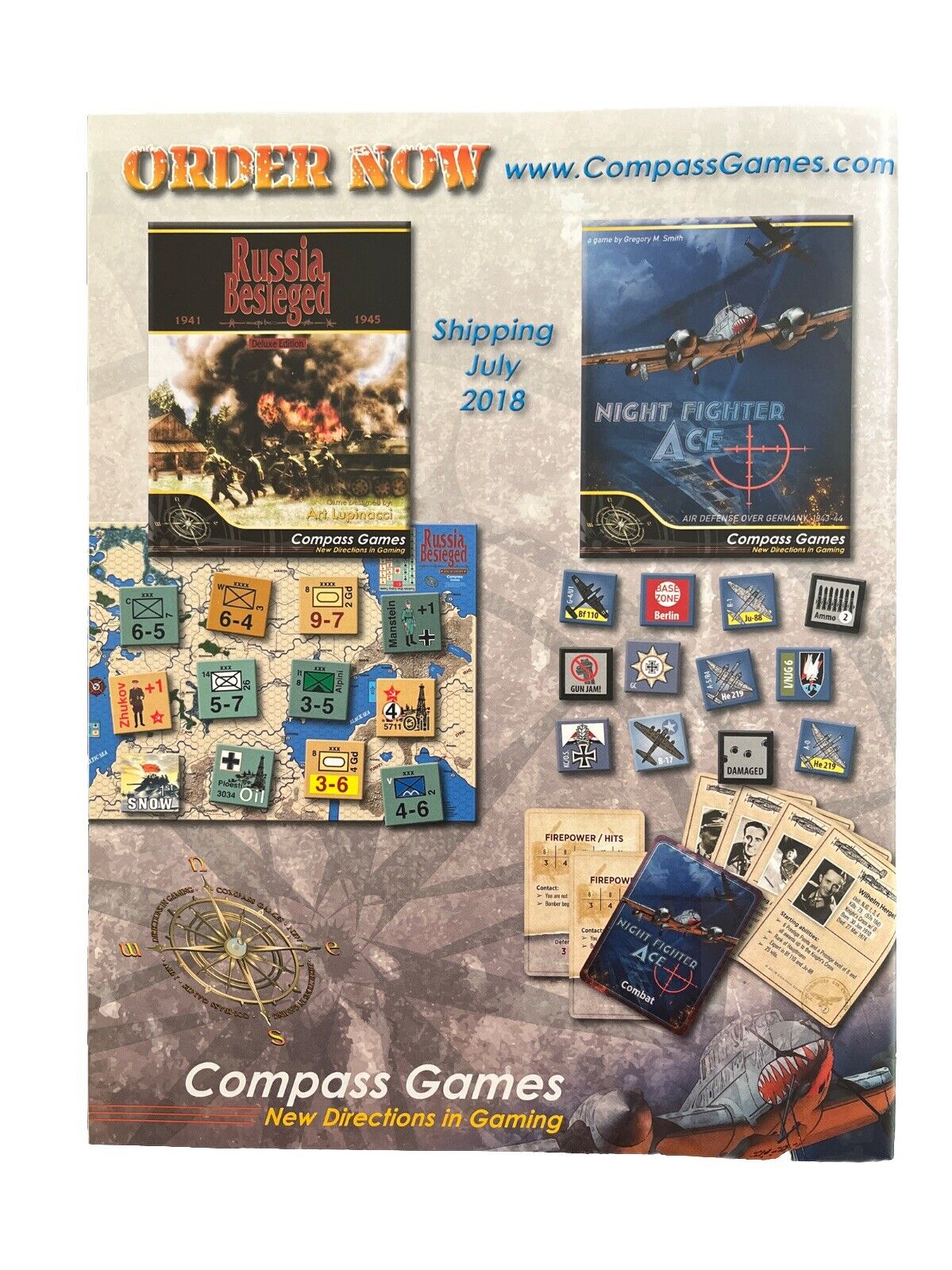 Compass Paper Wars Magazine #89 With Complete War Game - Burning Mountains 1916