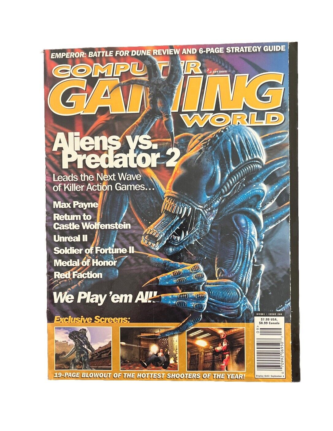 Vintage Computer Gaming World Magazine #206 Sep 2001 - Aliens VS. Predator 2