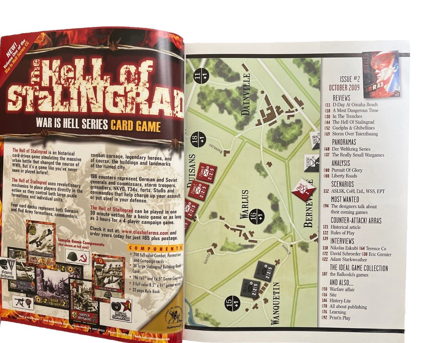 Battles Wargame Magazine With Complete Historical Game #2 Counter-Attack! Arras