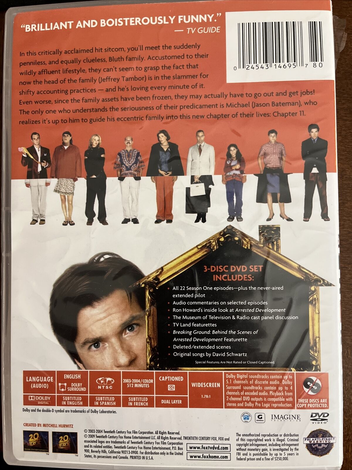 Classic TV shows Arrested Development Season One 3-Disc Set miniseries,DVD