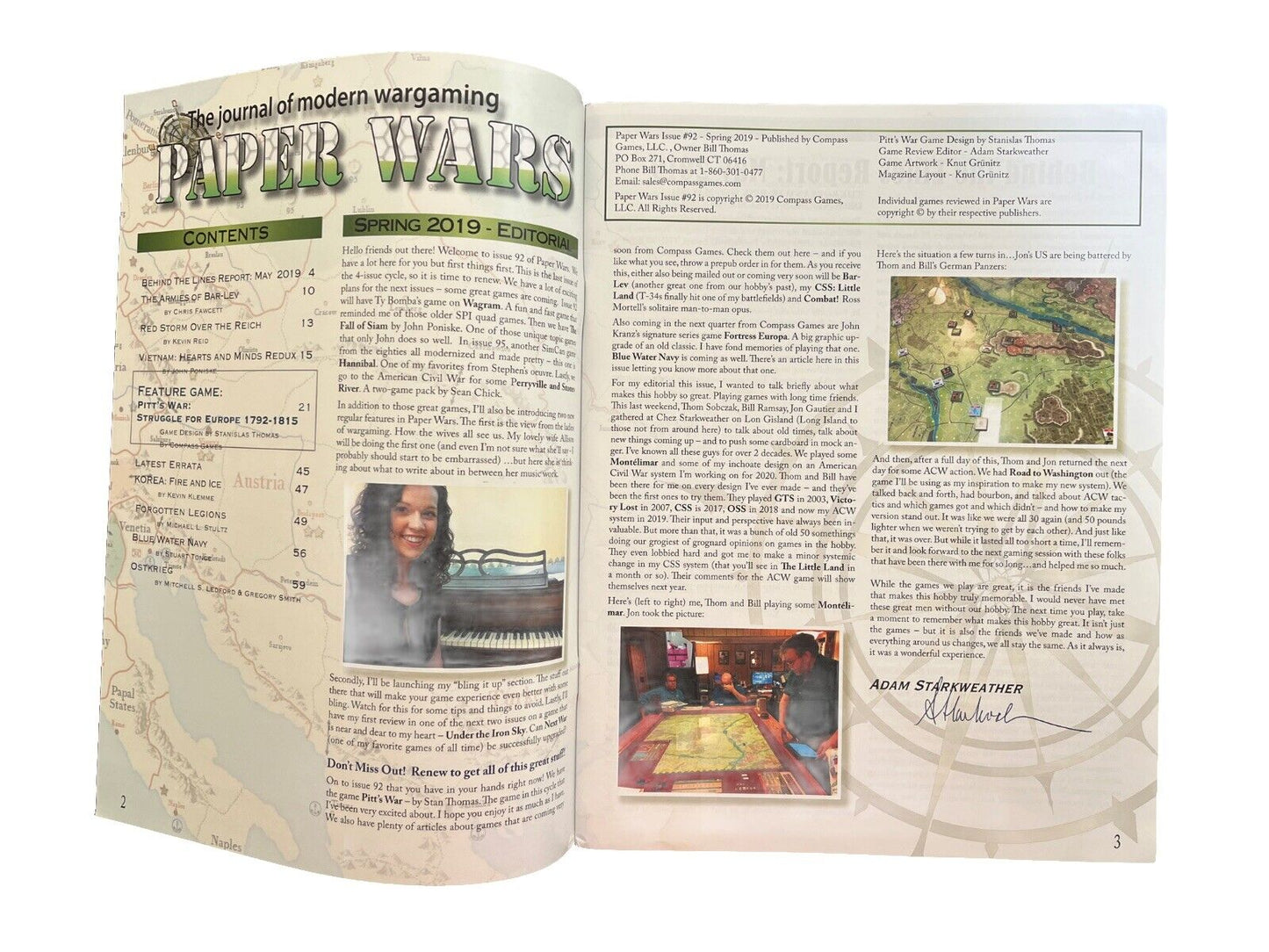 Compass Paper Wars Magazine #92 With Complete Historical Game - Pitt's War