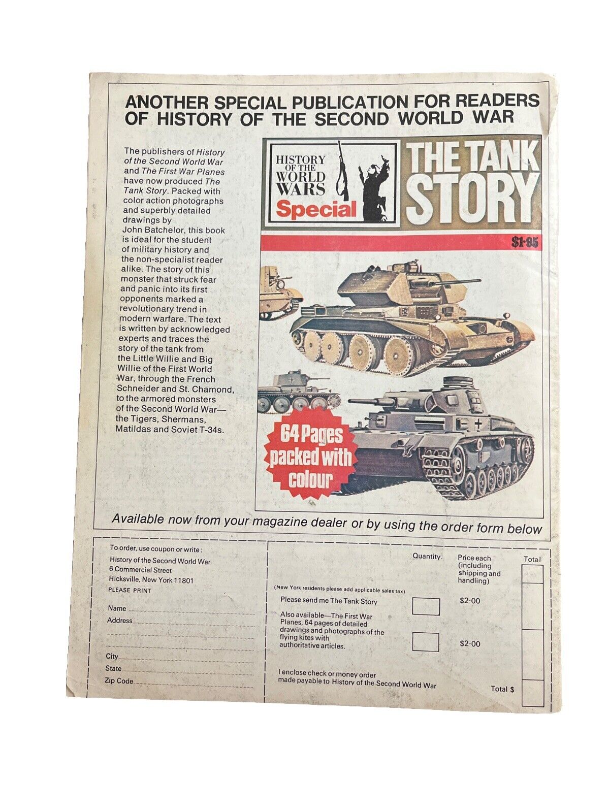 History Of The Second World War Collectable Magazine Part 1 1973 Blitzkrieg