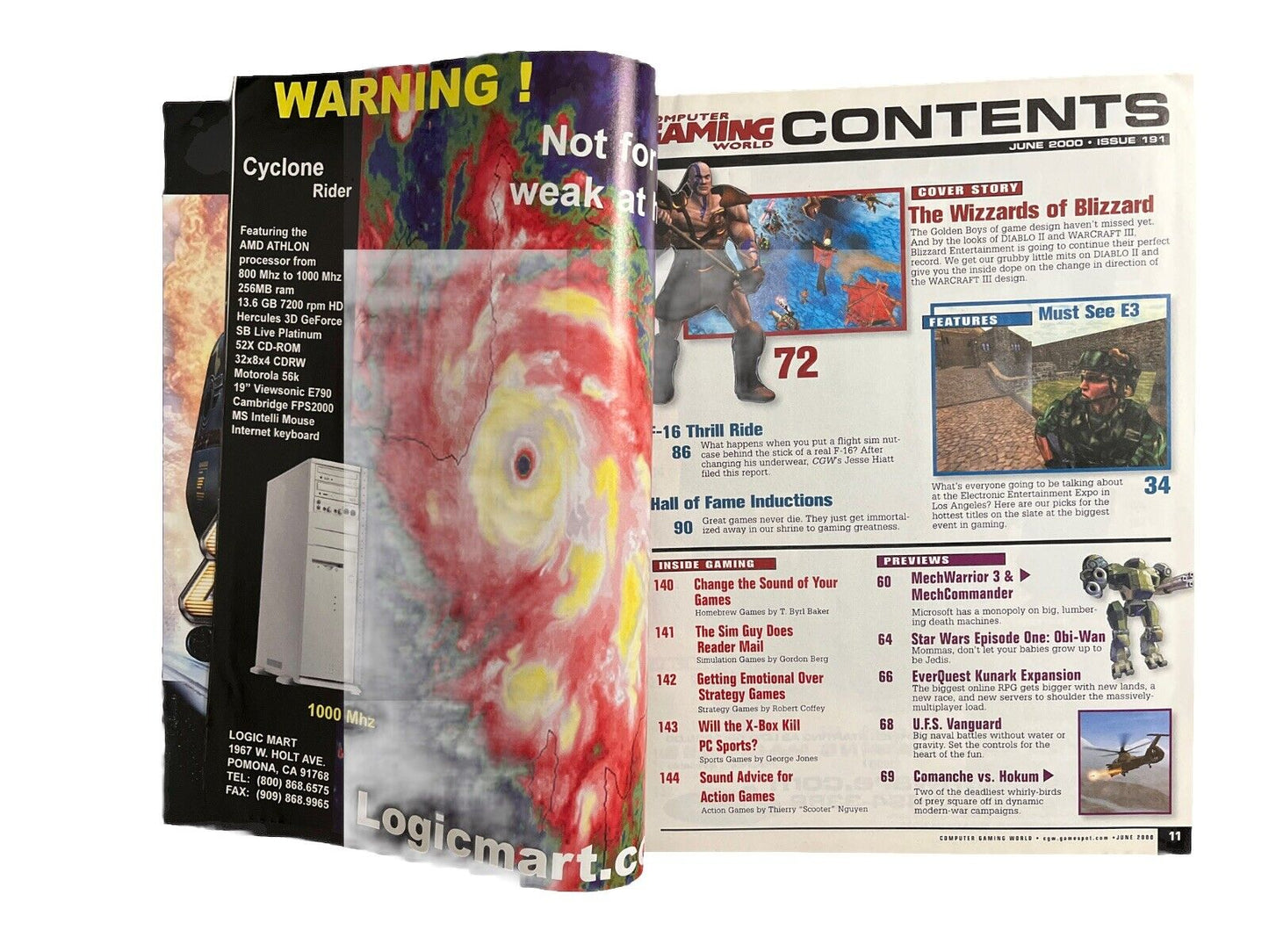 Collectable Computer Gaming World Magazine #191 June 2000 - Blizzard Strikes!