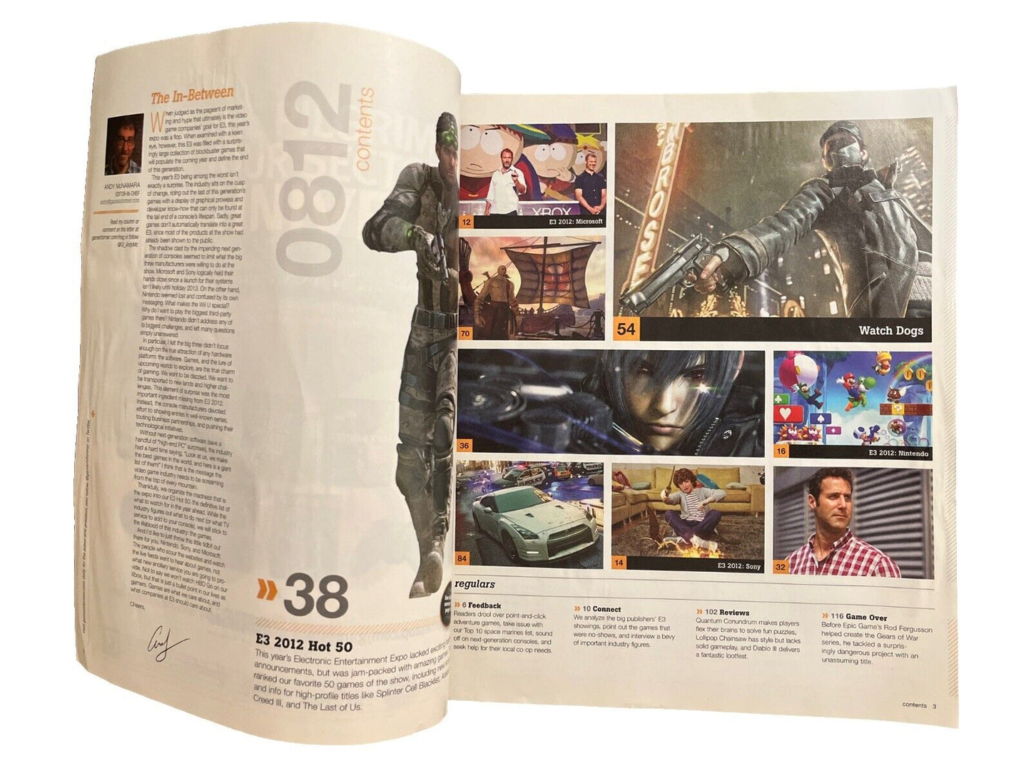 August 2012 Game Informer #232 Collectable Video Game Magazine E3 HOT 50