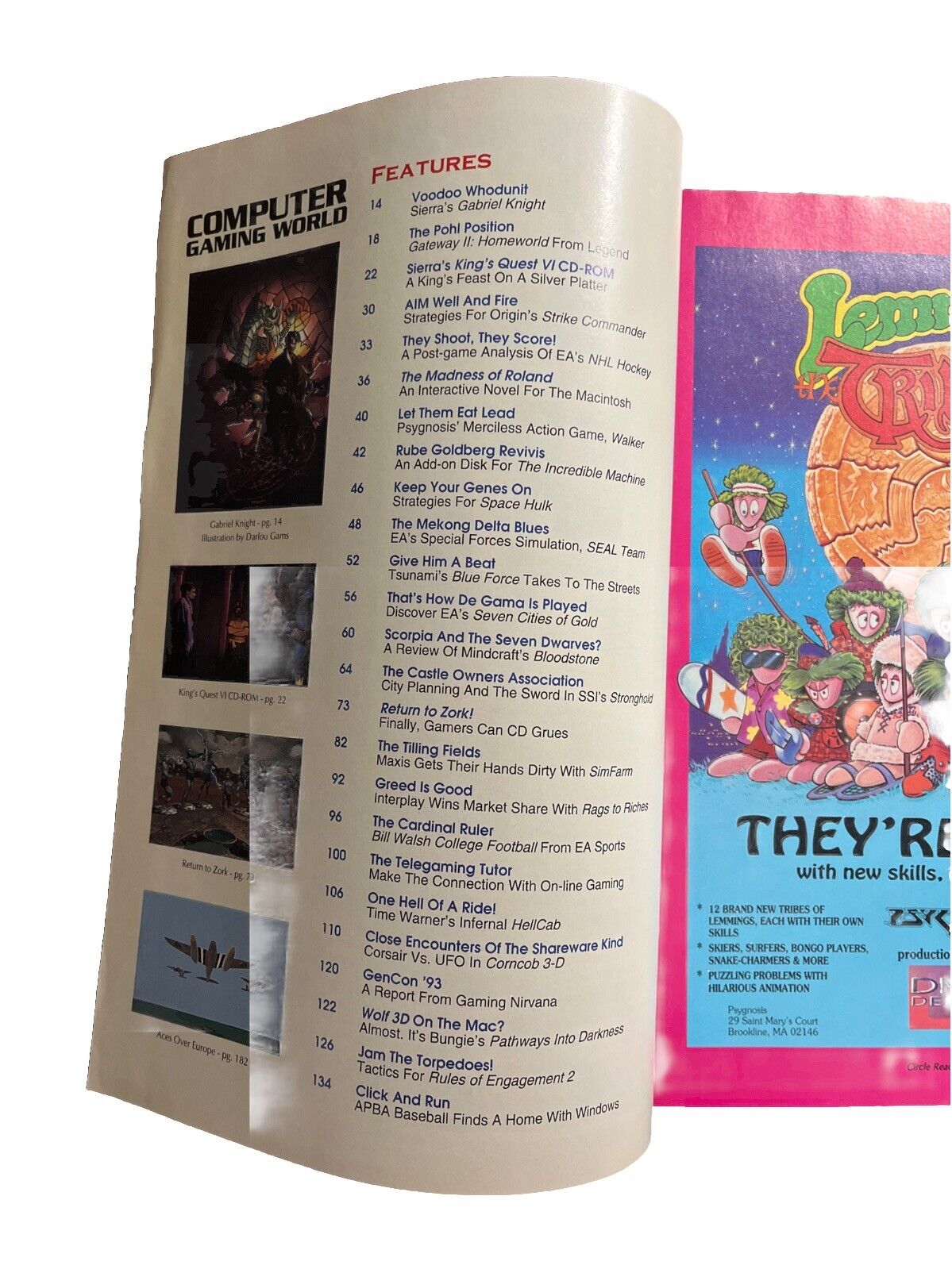 Computer Gaming World Strategy Magazine #112 November 1993 Gabriel Knight