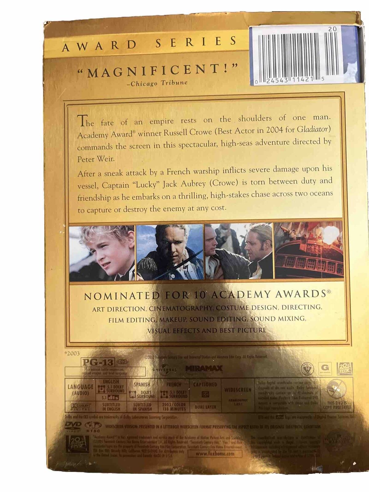 Master and Commander: The Far Side of the World (DVD, 2003)