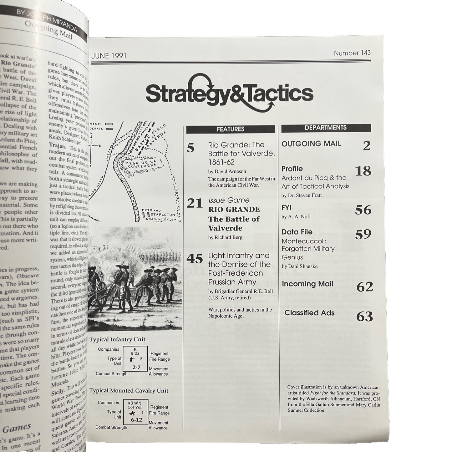 Strategy & Tactics Wargame Magazine #143 1991 Rio Grande The Battle Of Valverde