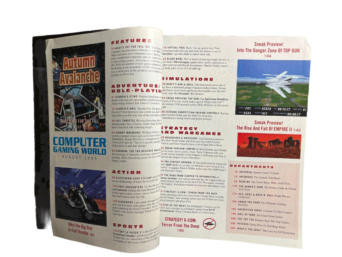Computer Gaming World Strategy Magazine #133 August 1995 Hot, Hotter Hottest!