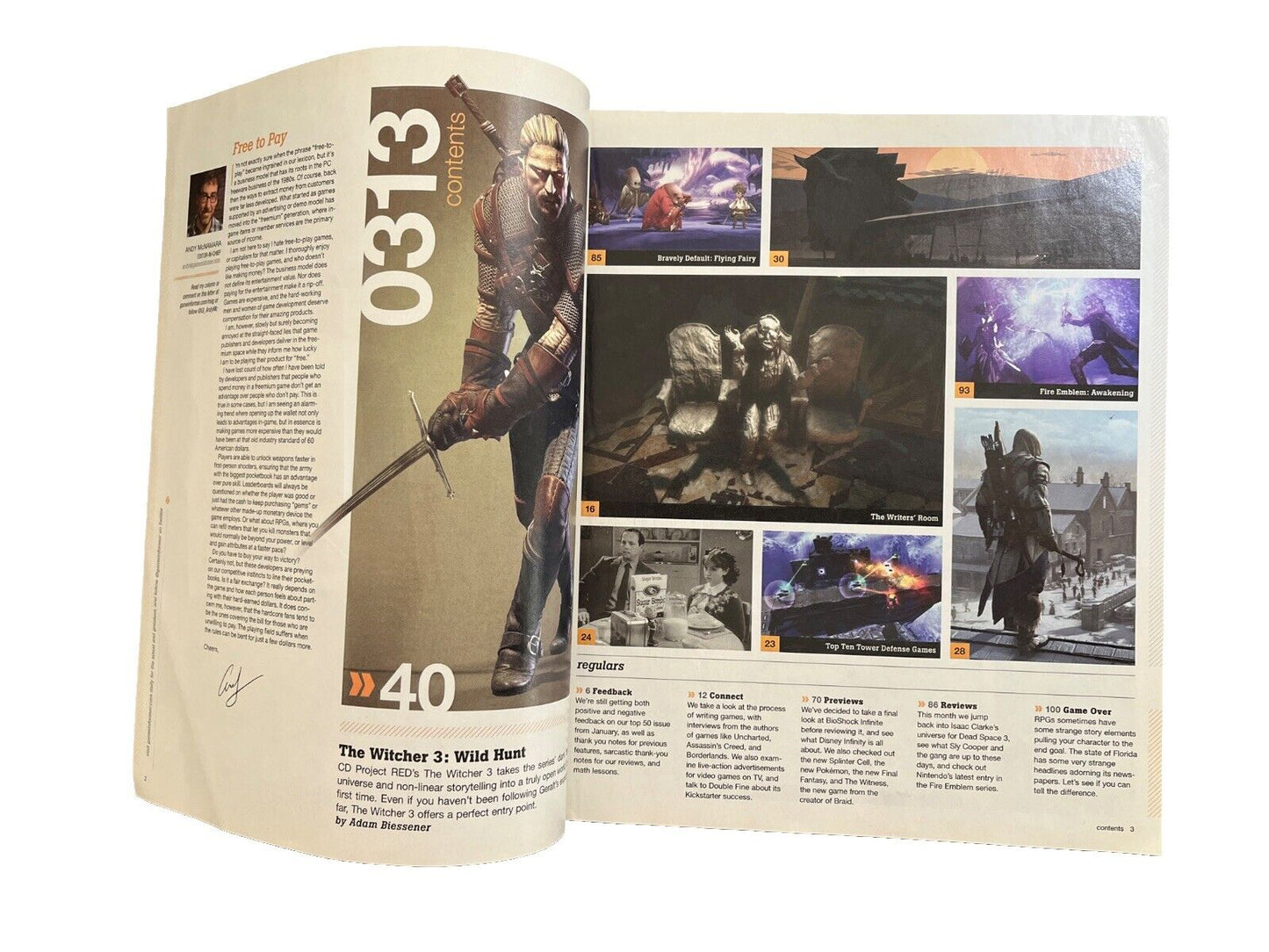 Mar 2013 Game Informer #239 Vintage Video Game Magazine The Witcher 3: Wild Hunt