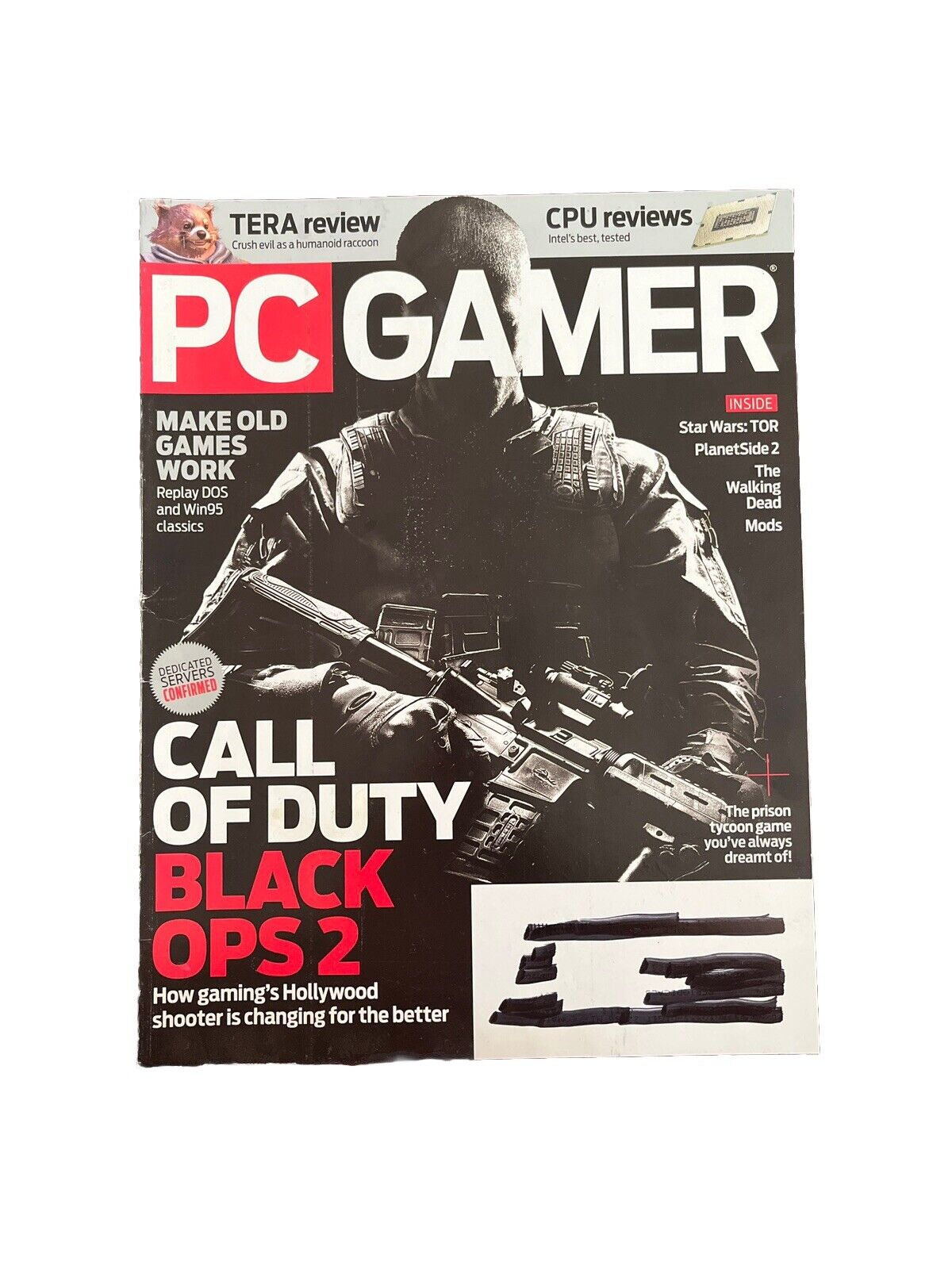 AUGUST 2012 #229 PC GAMER video game magazine - CALL OF DUTY BLACK OPS