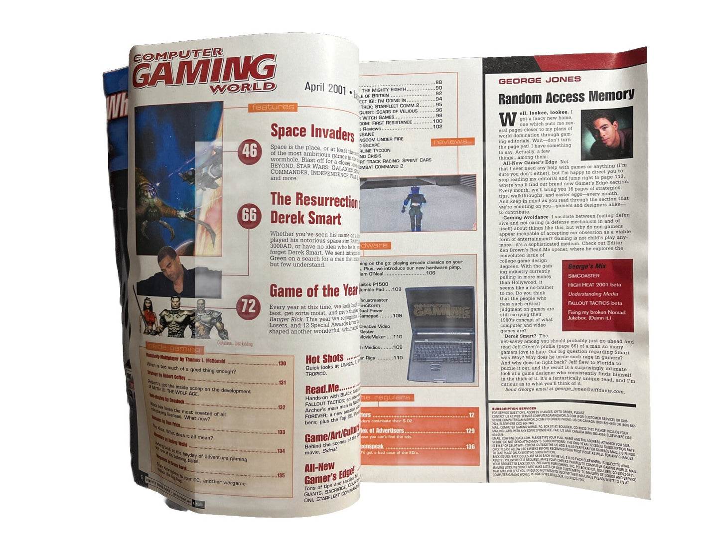 Computer Gaming World Strategy Magazine #201 2001 Space Invaders