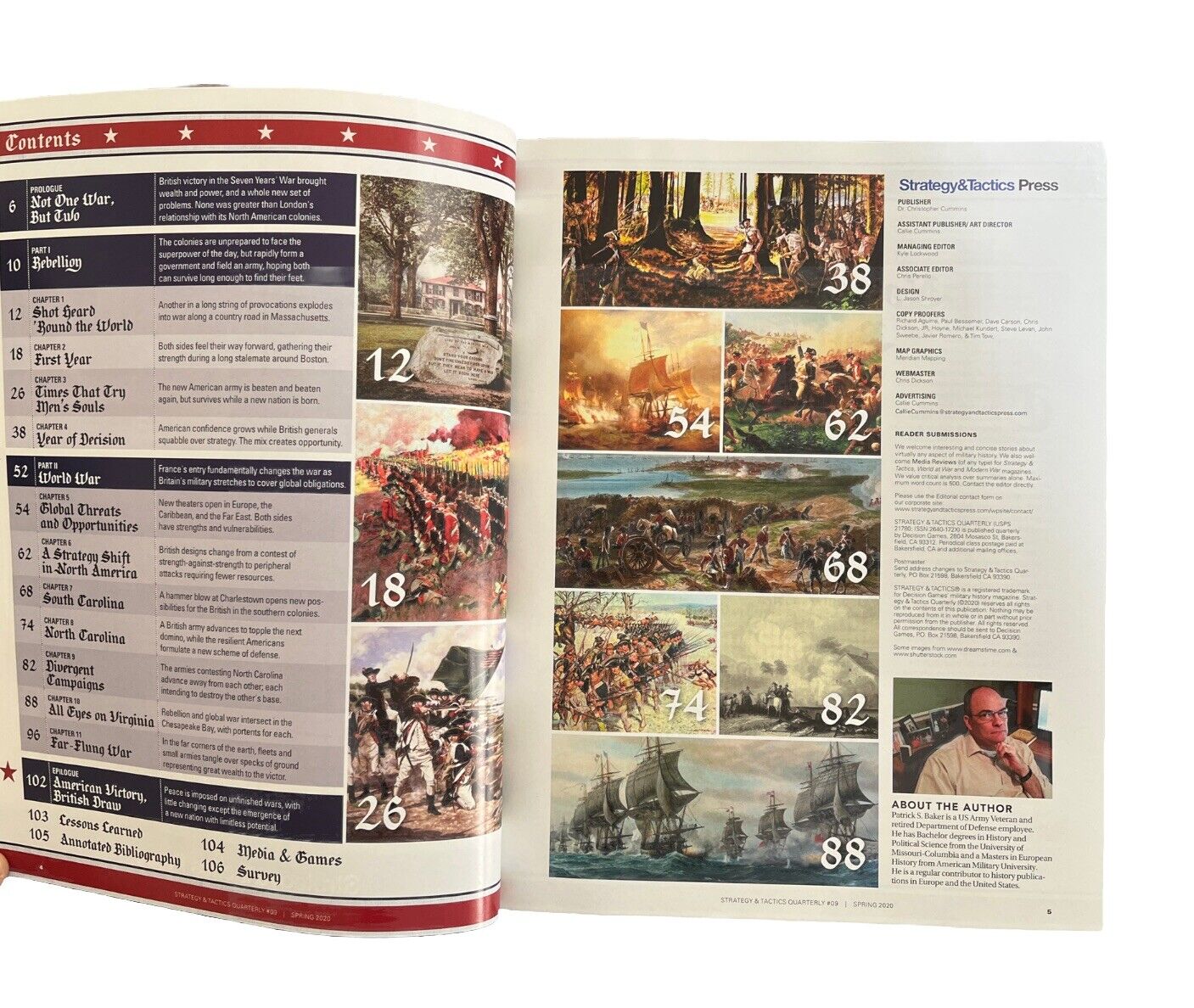 STRATEGY & TACTICS Military History Magazine #09 &Map Poster American Revolution