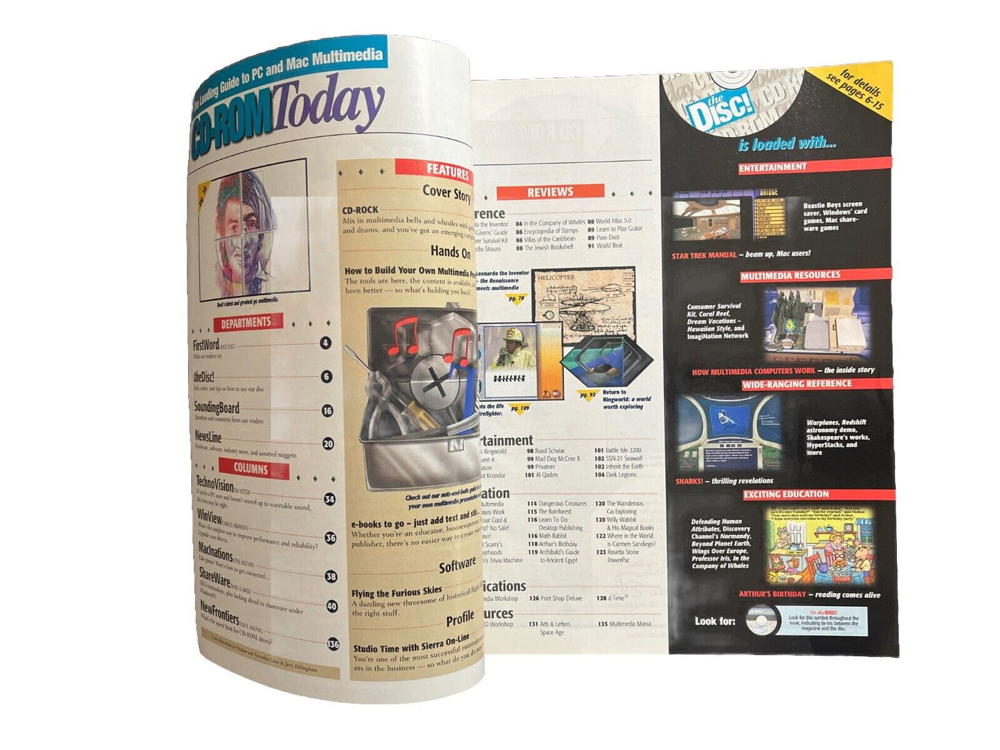 CD-ROM Today Classic PC And Mac Multimedia Magazine Vol.2 No.6 CD-Rock