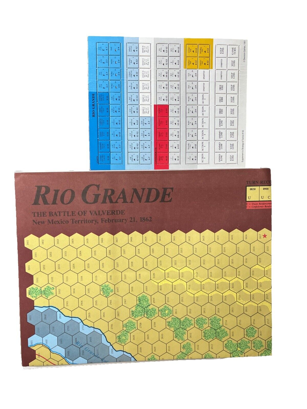 Strategy & Tactics Wargame Magazine #143 1991 Rio Grande The Battle Of Valverde