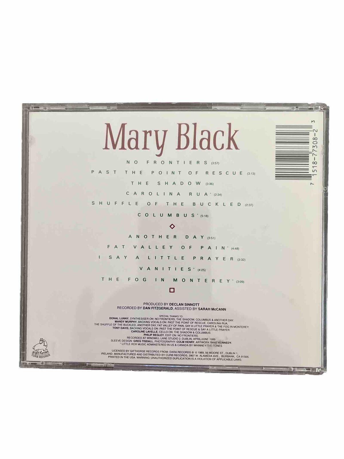 No Frontiers - Audio CD By Mary Black