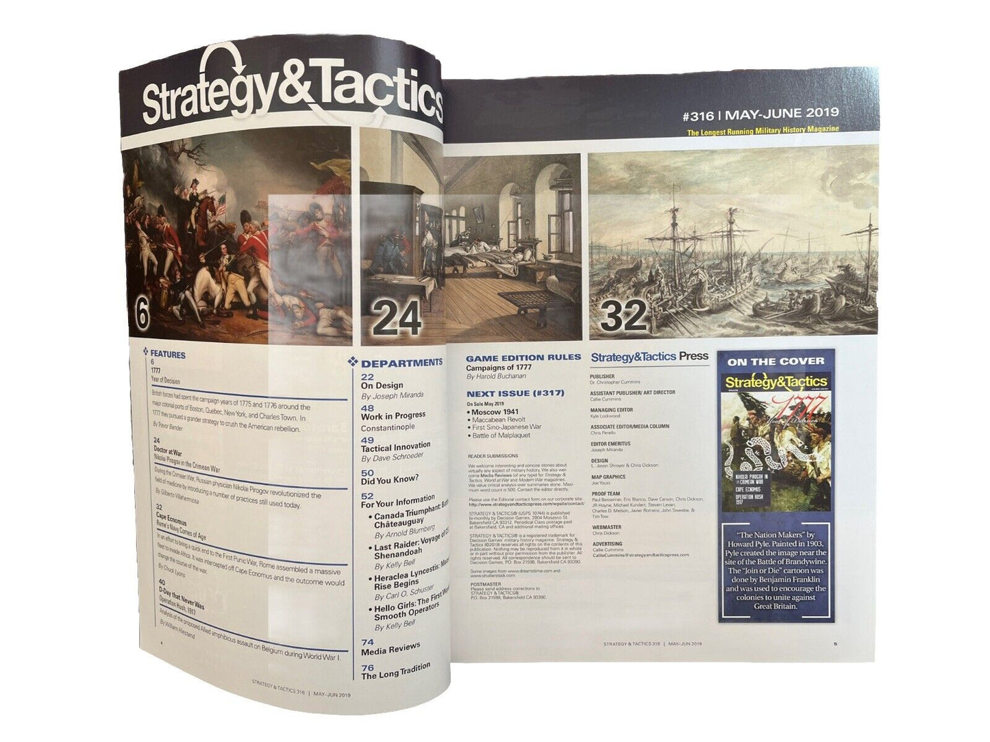 Decision Games Strategy & Tactics Wargame Magazine #316 - 1777 Year Of Decision