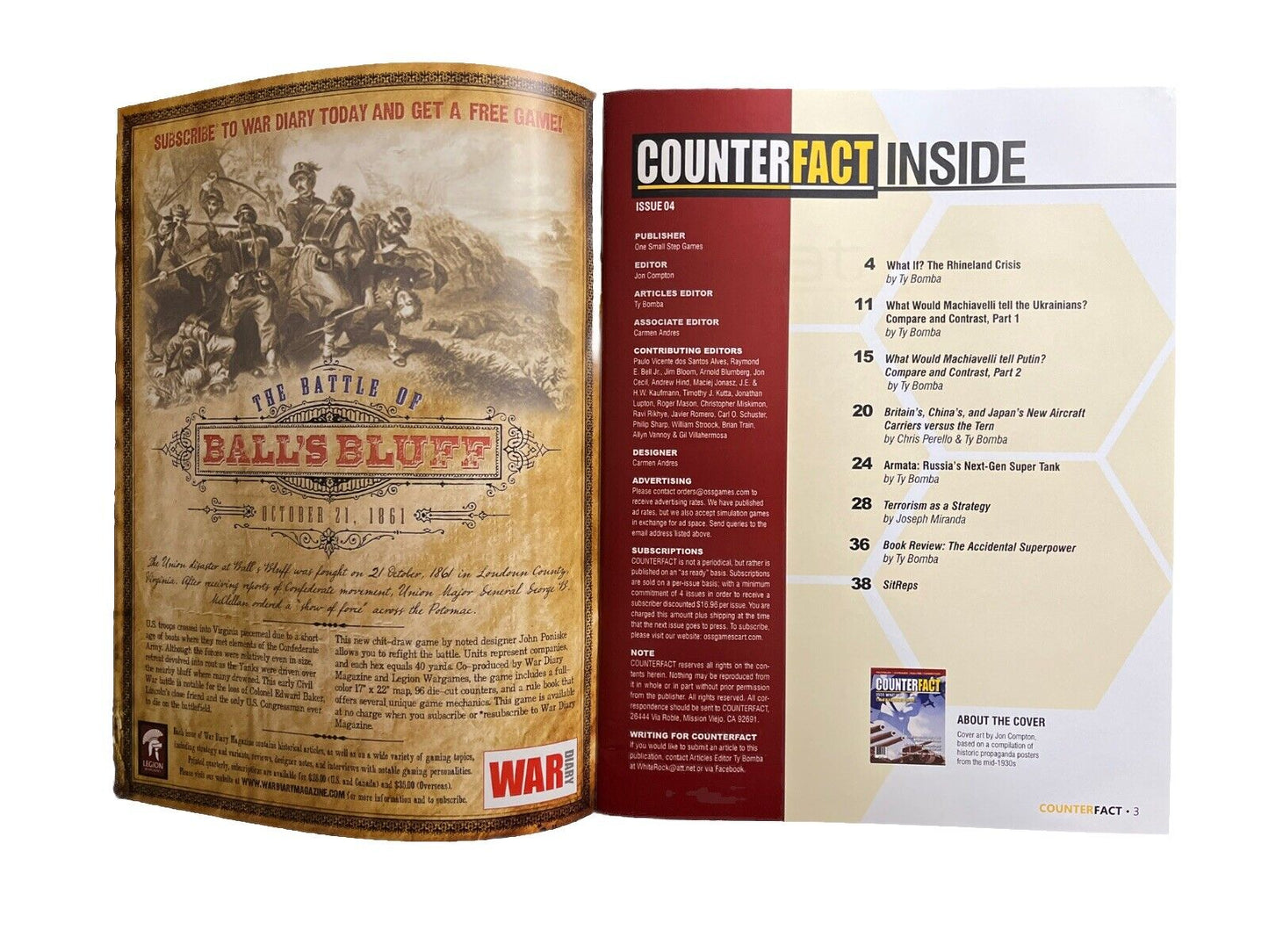CounterFact Magazine #4 With Wargame 1936 - What If? The Rhineland Crisis