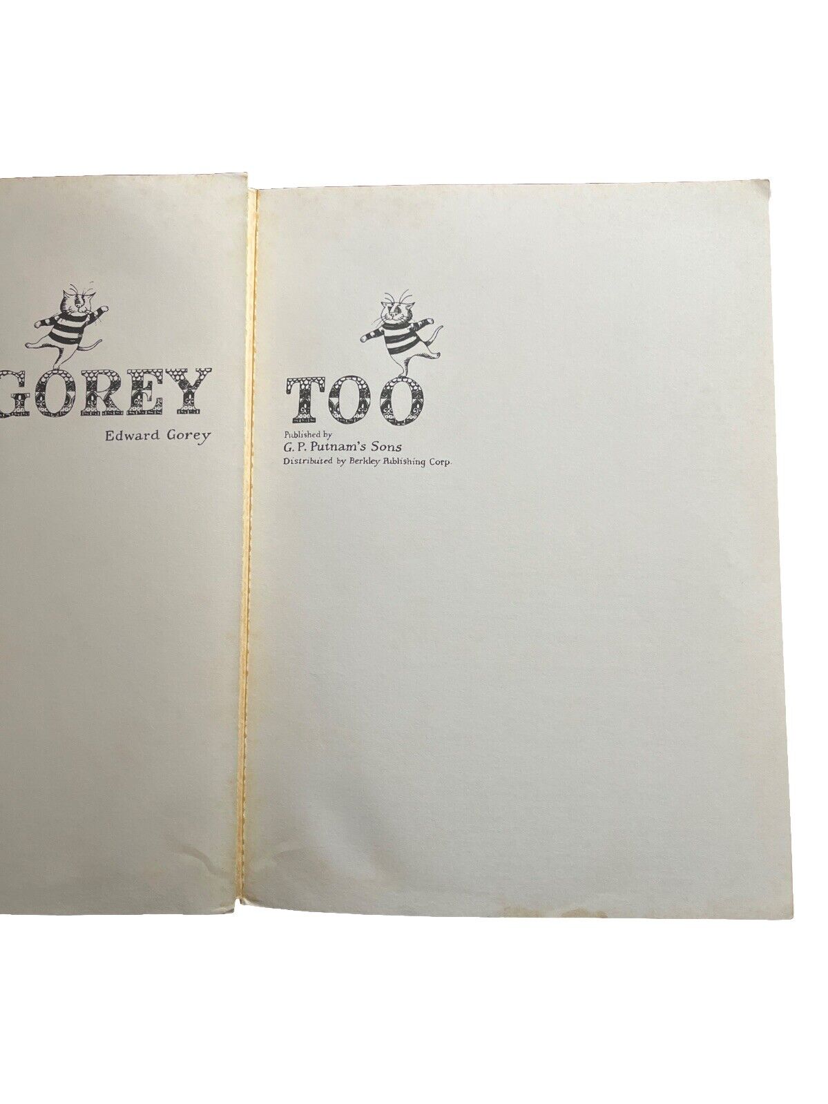 Collectable Vintage Dark Comic Book Amphigorey Too. Illustrated by Edward Gorey