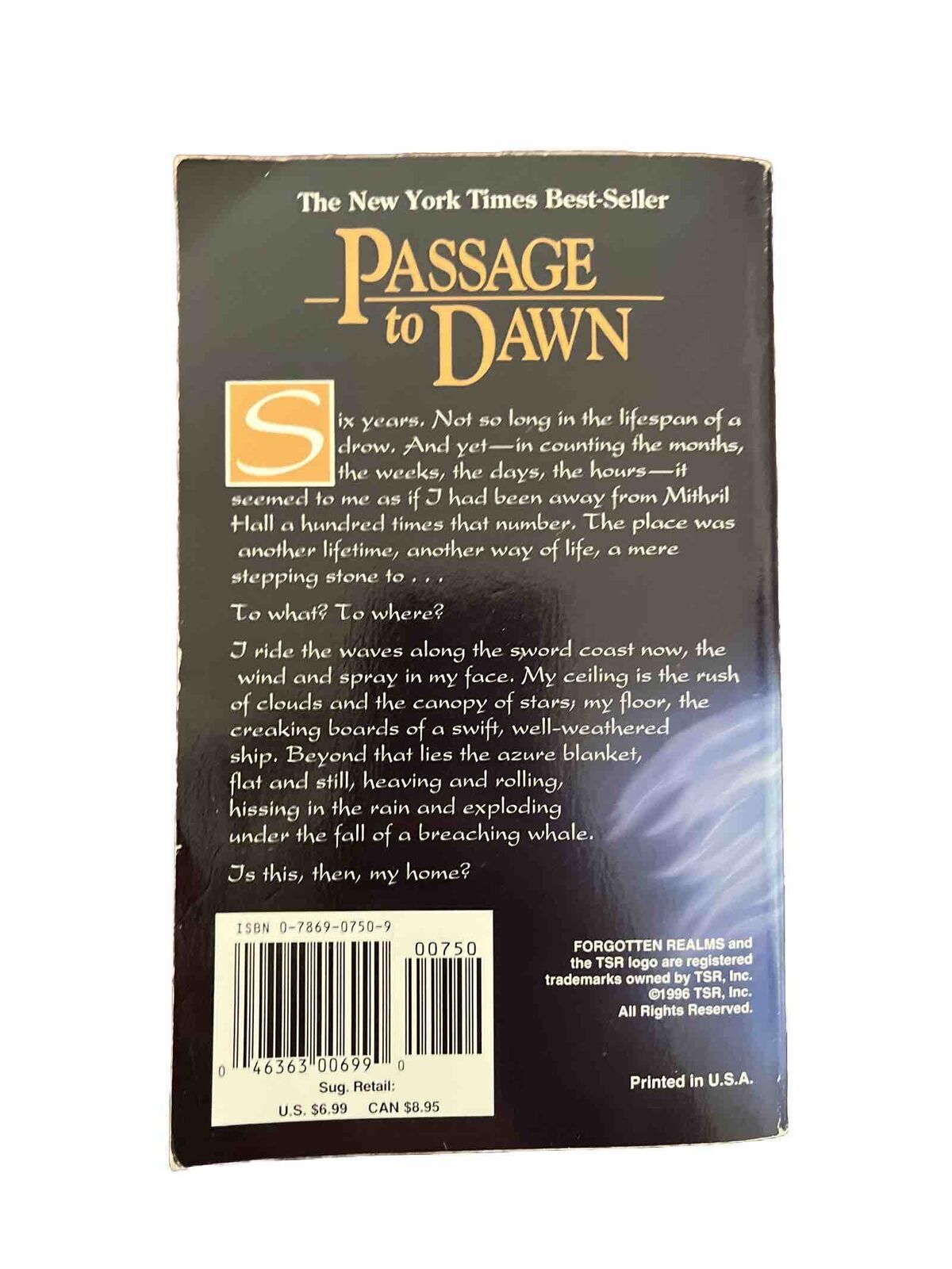 Legacy of the Drow Ser.: Passage to Dawn by R. A. Salvatore (1997, Trade...