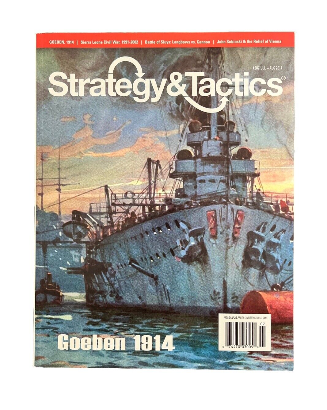 Strategy & Tactics Wargame Magazine #287 With History Board Game - Goeben 1914