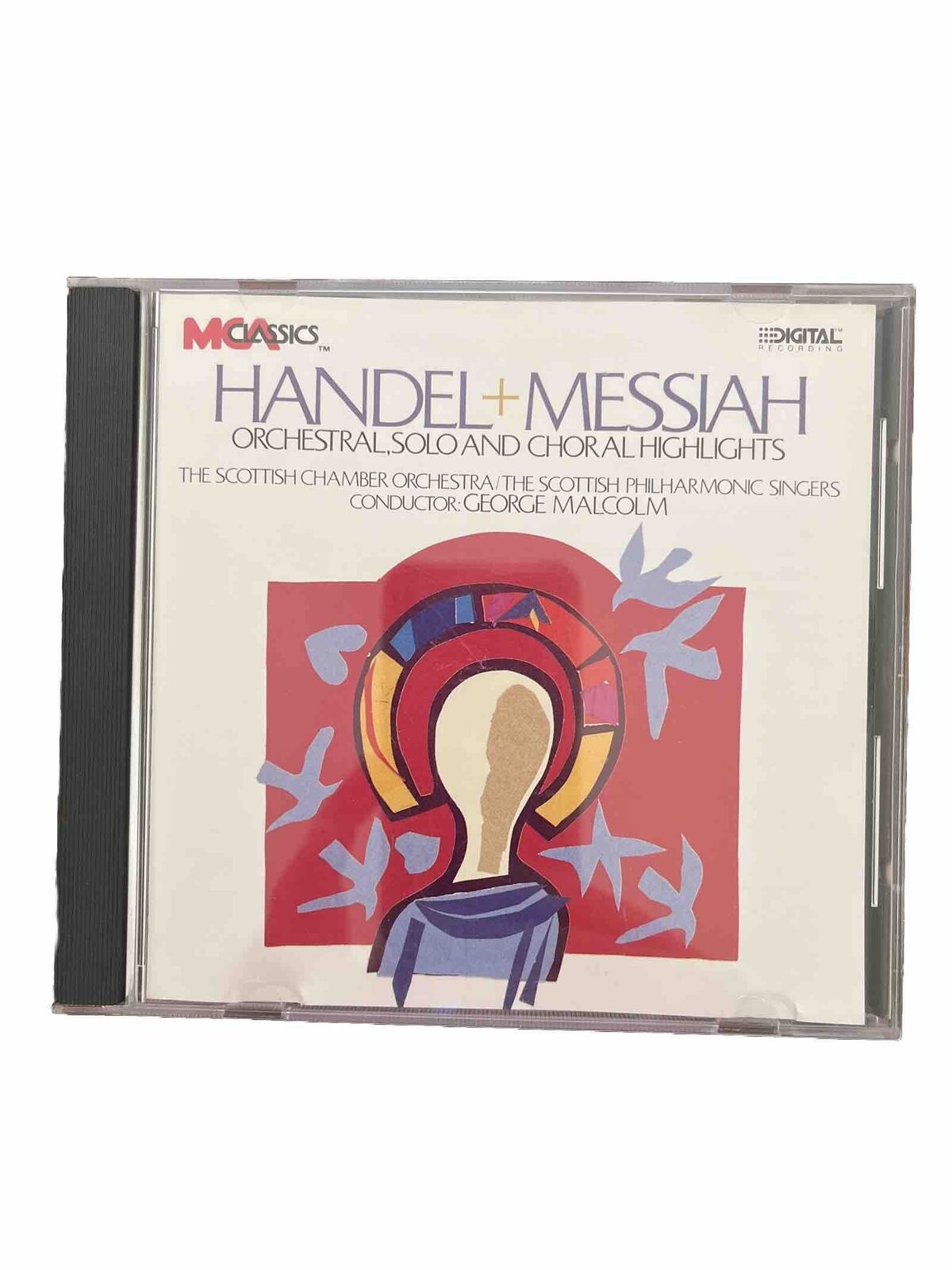 Handel Messiah Orchestral Solo Choral Highlights Scottish George Malcolm CD