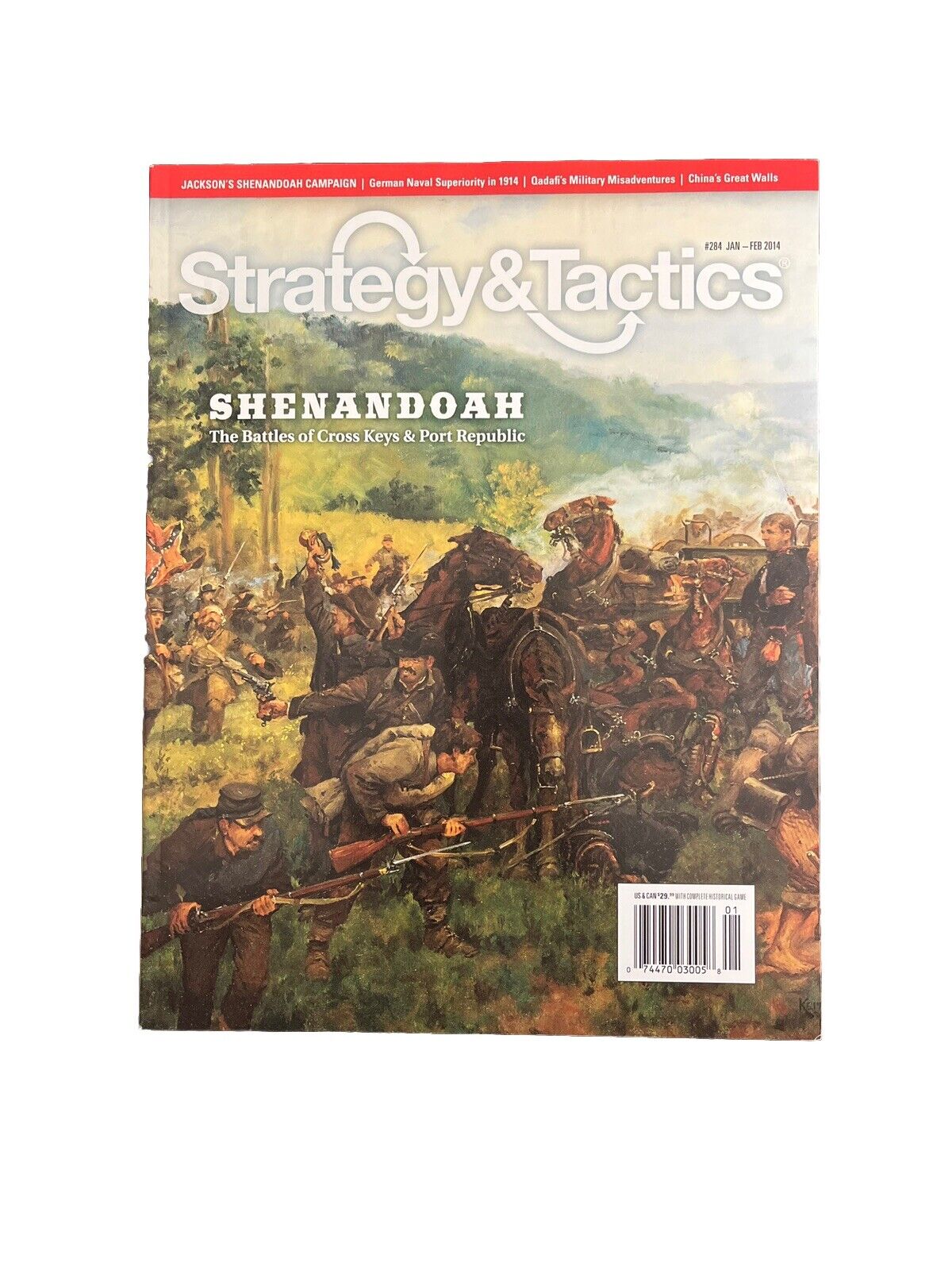 Strategy & Tactics Wargame Magazine #284 With Historical Board Game - Shenandoah