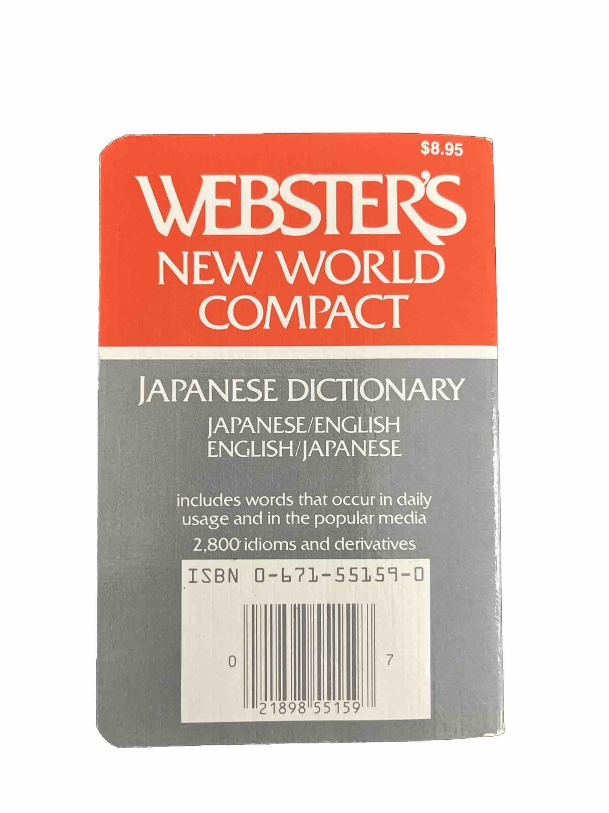 Websters New World Compact Japanese Dictionary Pocket Size PB