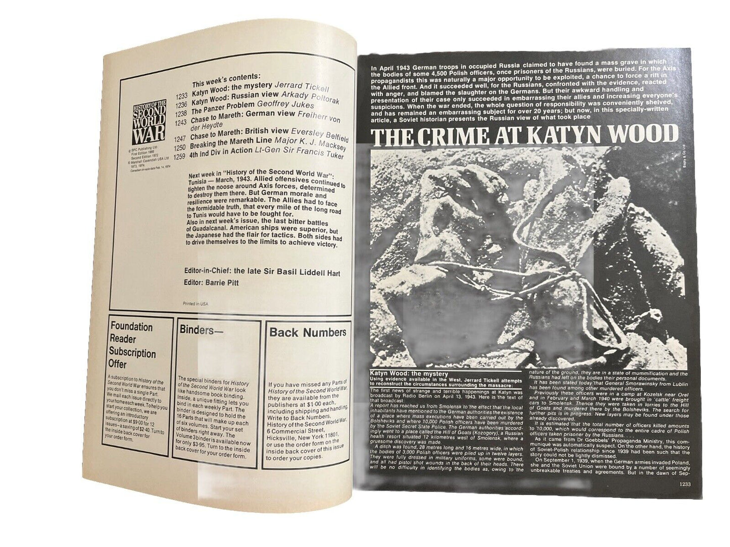 History of the Second World War Magazine Part 45 1974 - The Crime At Katyn Wood