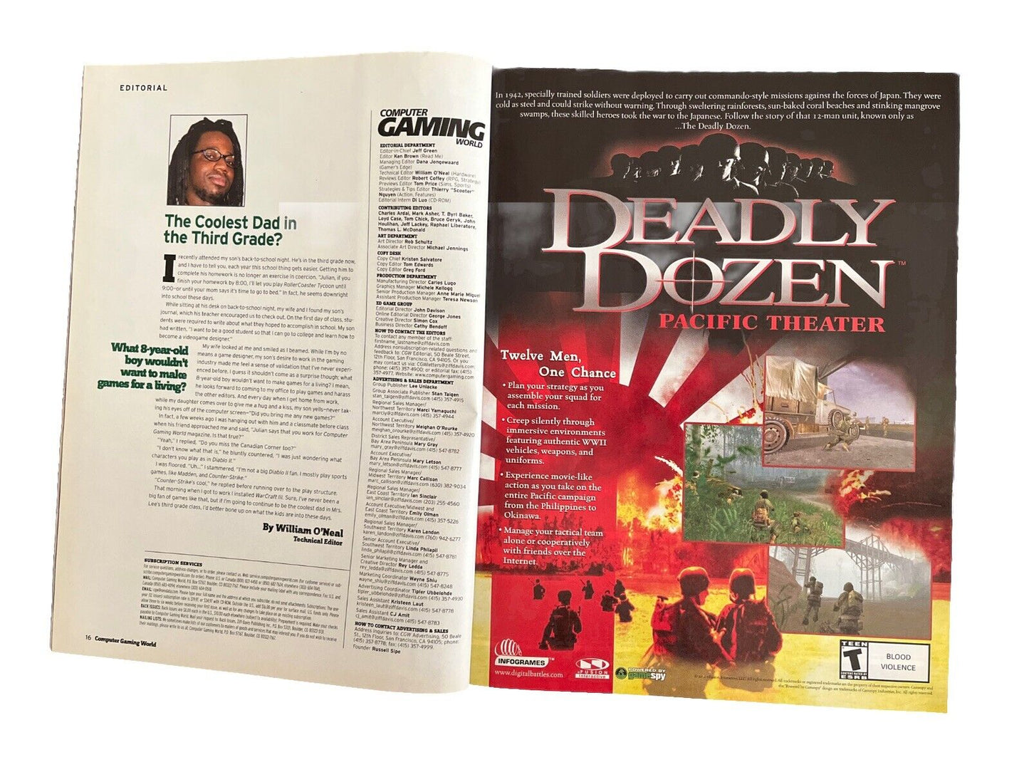 Computer Gaming World PC Game Magazine #221 December 2002 Age Of Mythology