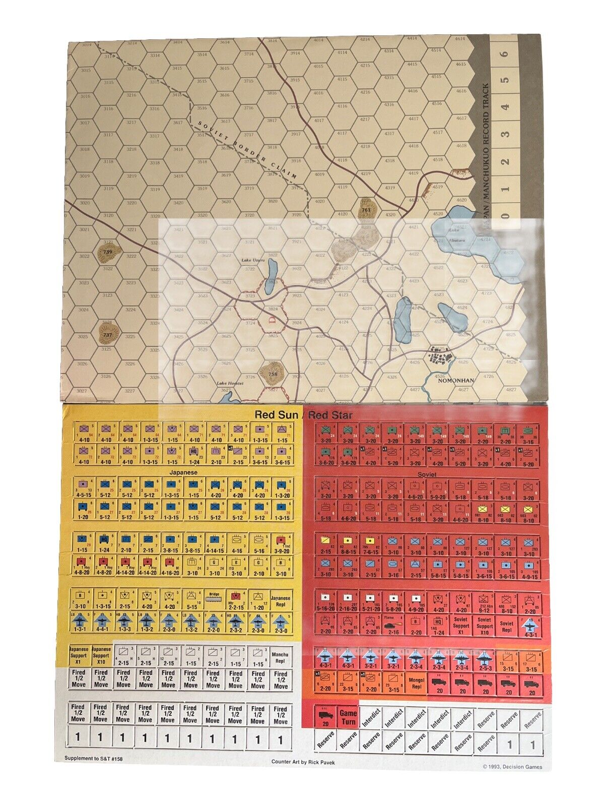 Strategy & Tactics Magazine #158: Red Sun / Red Star: The Nomonhan Campaign 1939