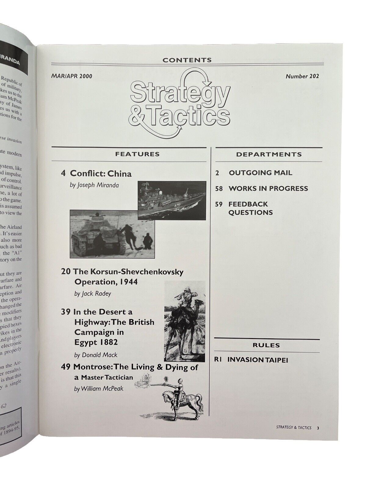 Strategy & Tactics Tabletop Wargame Magazine #202 Mar/Apr 2000 Invasion Taipei