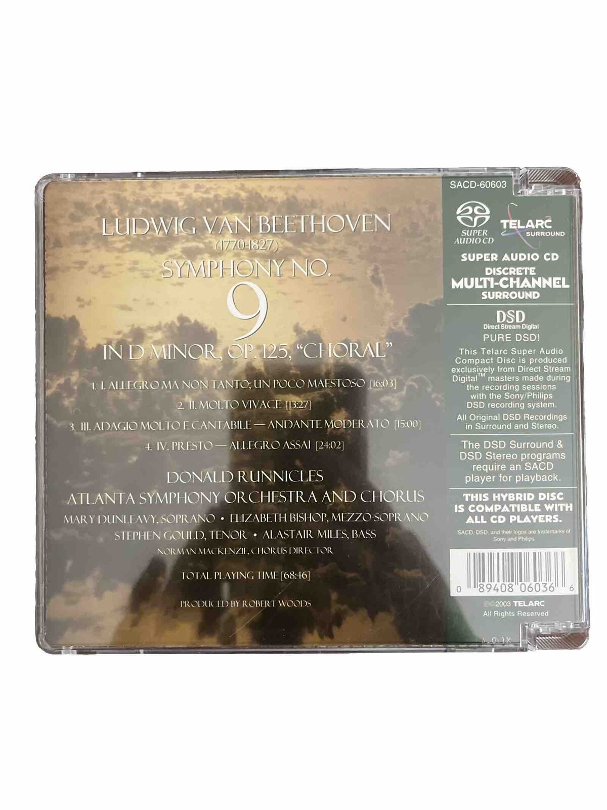 SACD: Beethoven Symphony No. 9 Runnicles - Super Audio CD Multichannel Promo