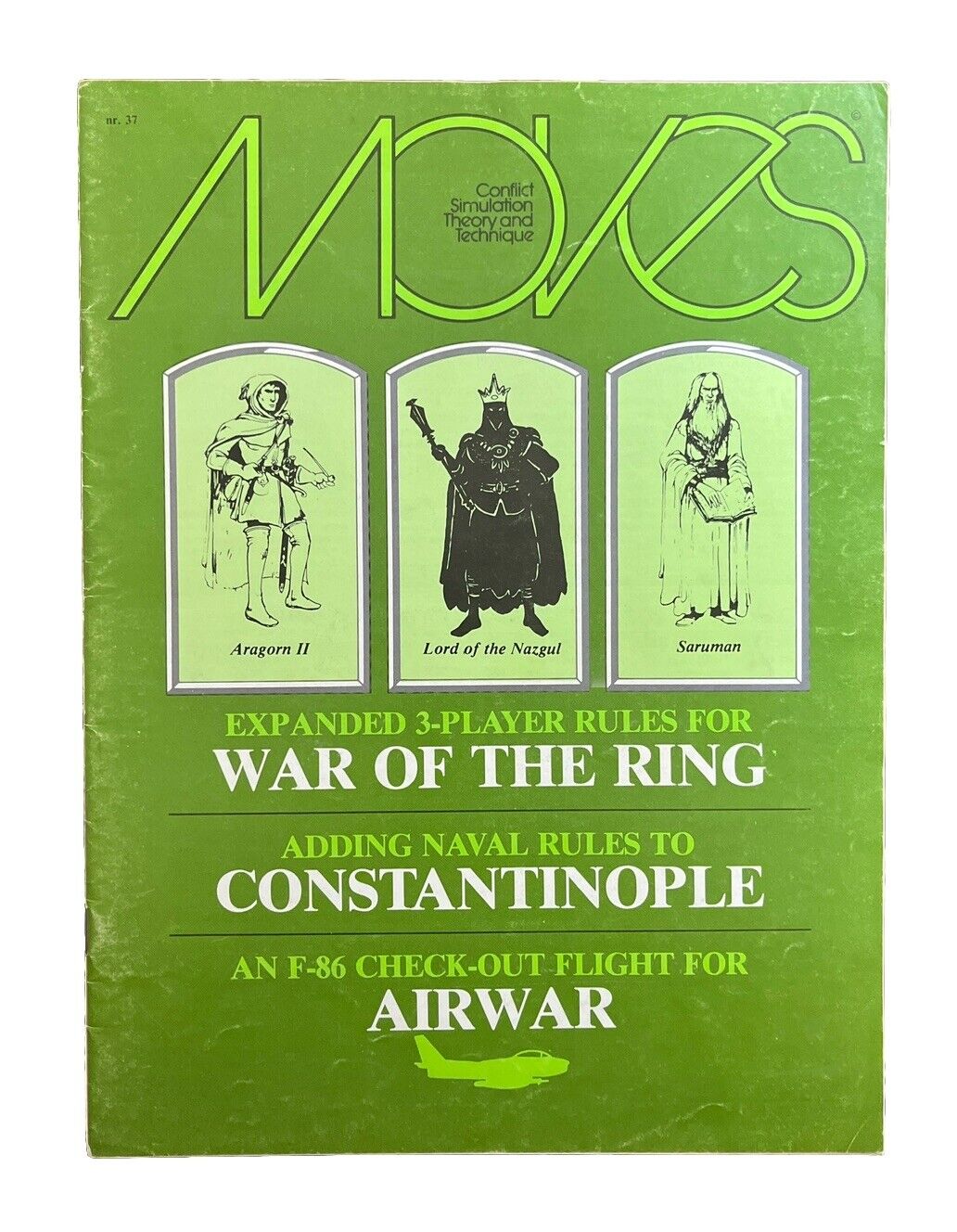 Moves by SPI Wargaming Magazine #37 1978 War Of The Ring, Constantinople, Airwar