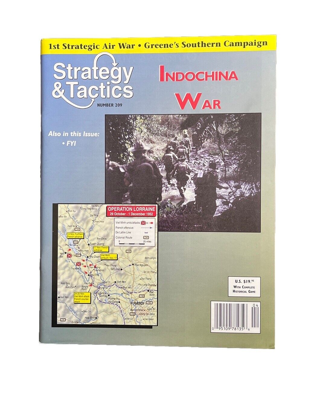 Collectable Strategy & Tactics Tabletop Wargame Magazine #209 Indochina War