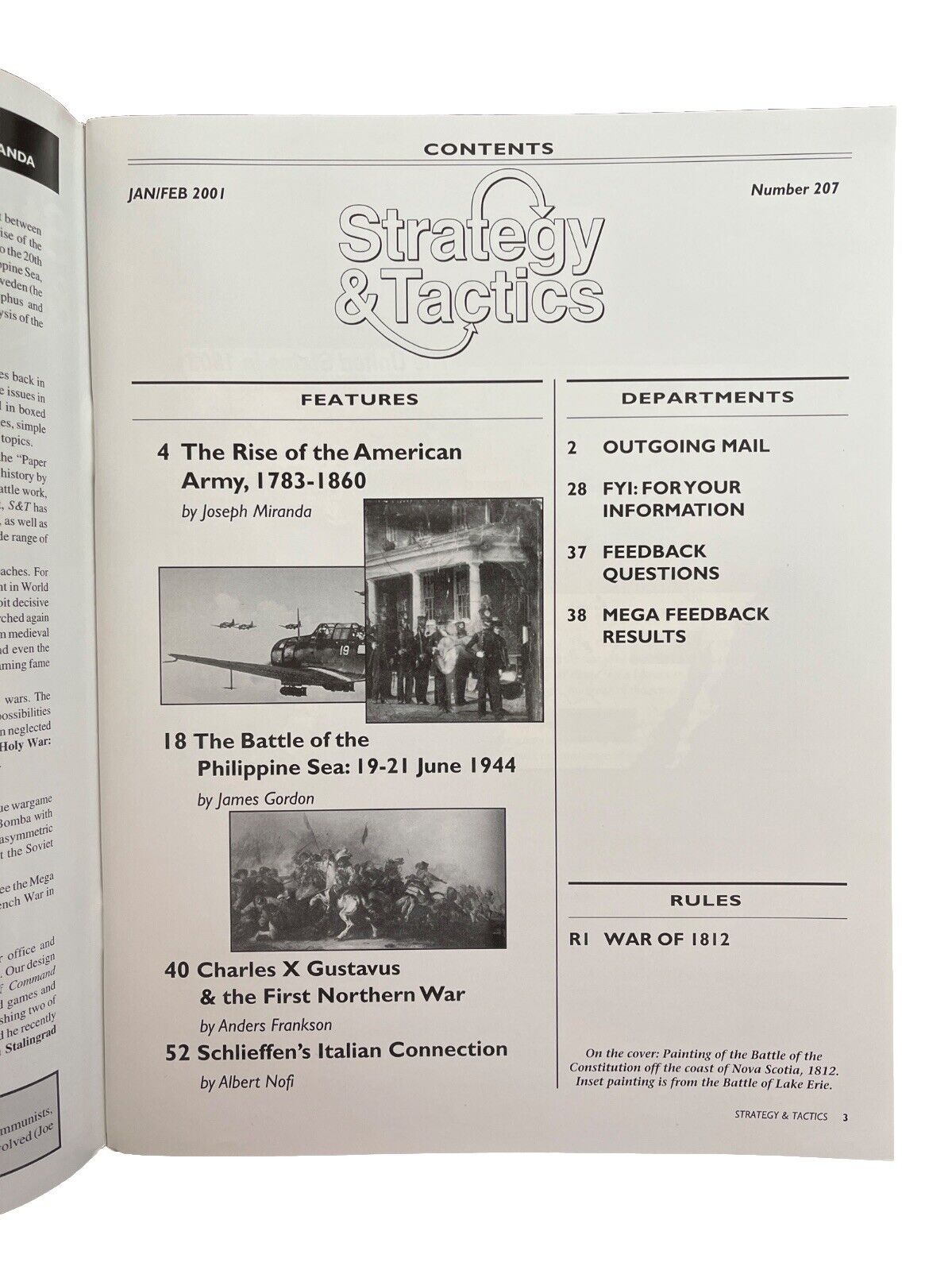 Strategy & Tactics Wargame Magazine #207 War Of 1812 The Rise Of American Army