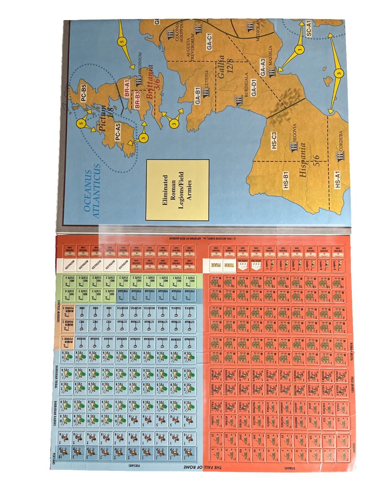 Strategy & Tactics Tabletop Wargame Magazine #181 The Fall Of Rome