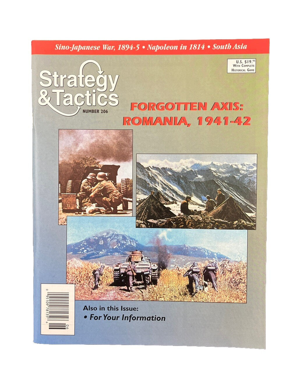 Strategy & Tactics Wargame Magazine #206 2000 Forgotten Axis: Romania, 1941-42