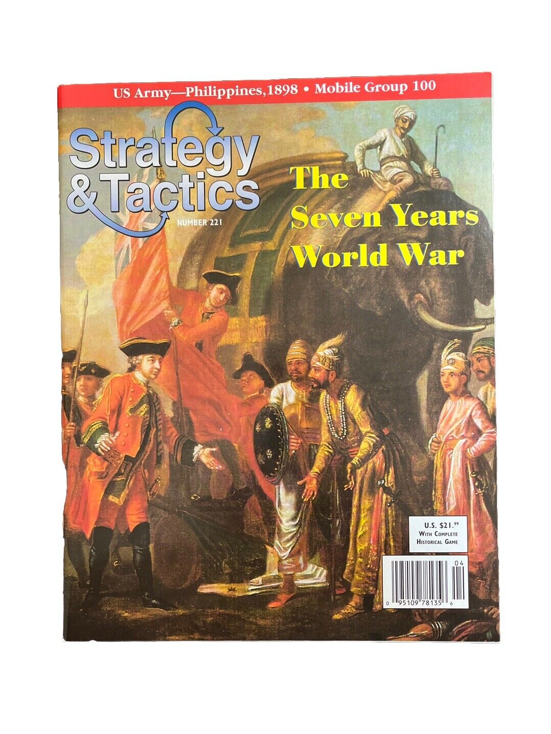 Strategy & Tactics War Game Magazine #221 With Game The Seven Years World War