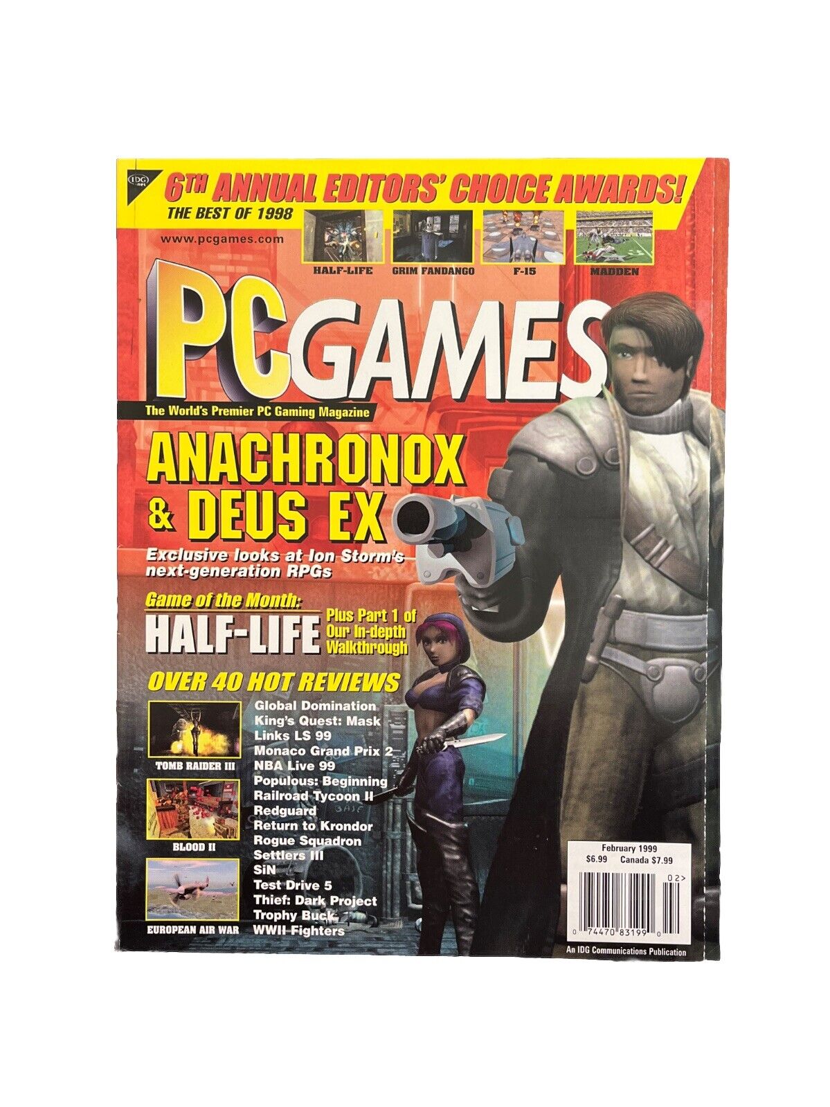 Collectable PC Games Magazine Vol.6 No.2 February 1999 - Anachronox & Deus Ex