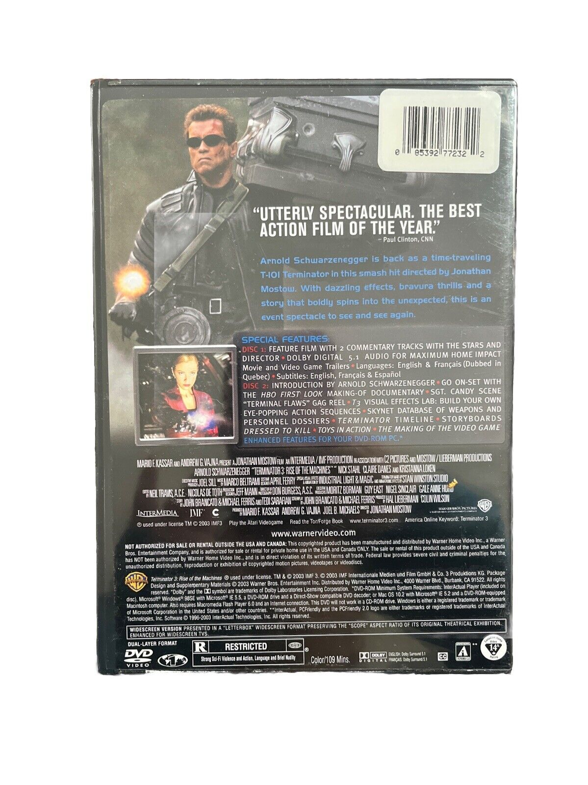 Terminator 3: Rise of the Machines (DVD, 2-Disc Widescreen Edition) NEW