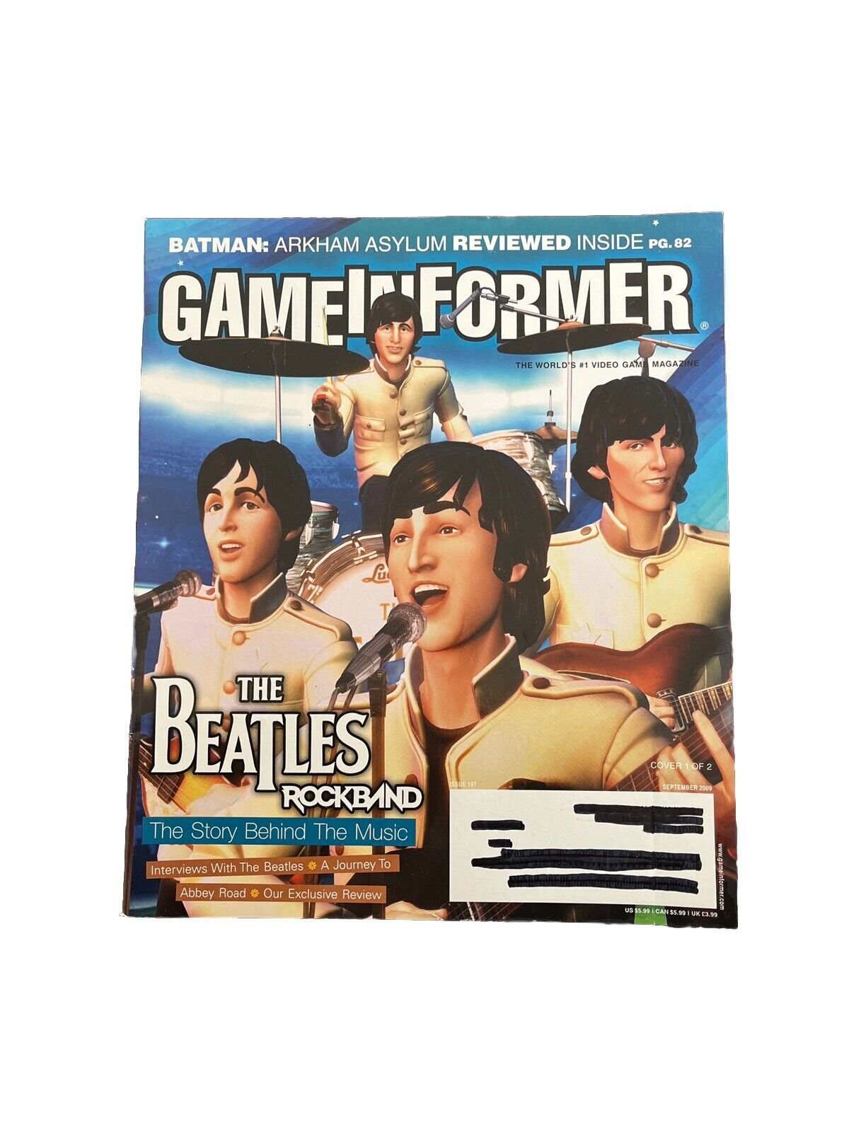 September 2009 Game Informer #197 Video Game Magazine The Beatles: Rockband