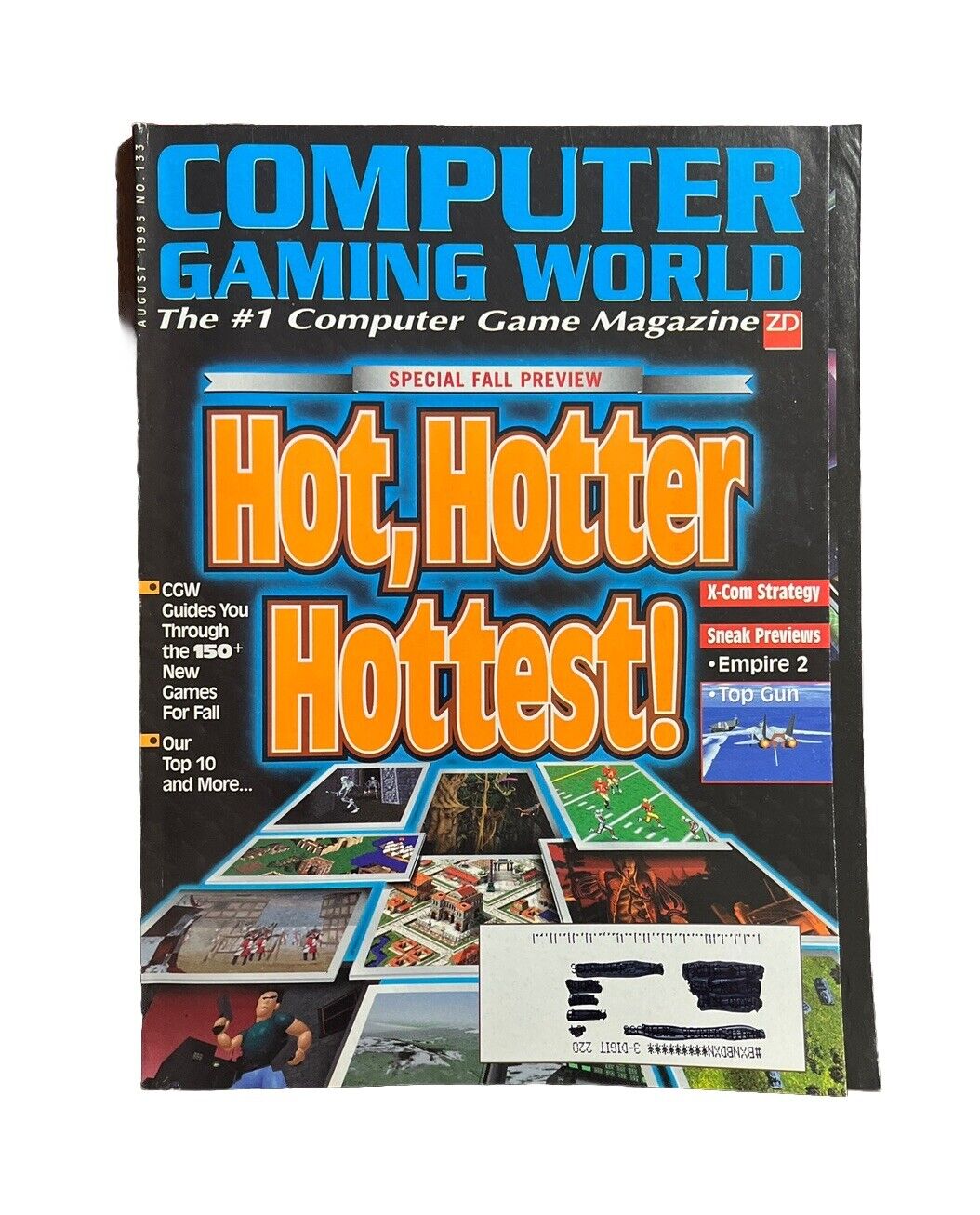 Computer Gaming World Strategy Magazine #133 August 1995 Hot, Hotter Hottest!