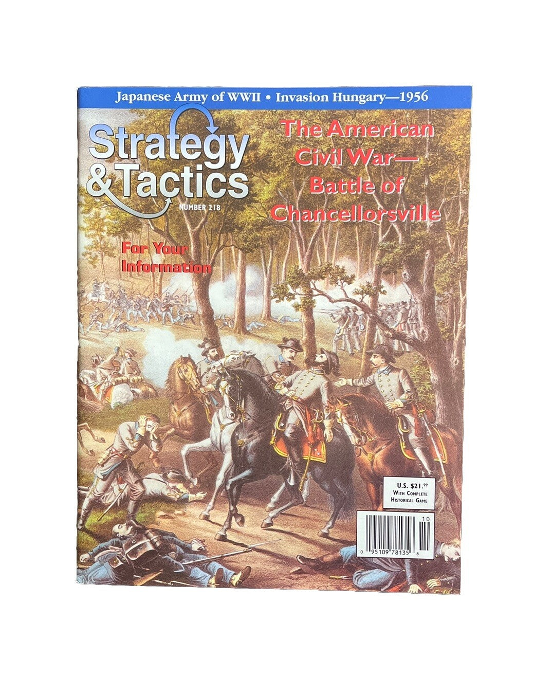 Strategy & Tactics Magazine #218 American Civil War Battle Of Chancellorsville