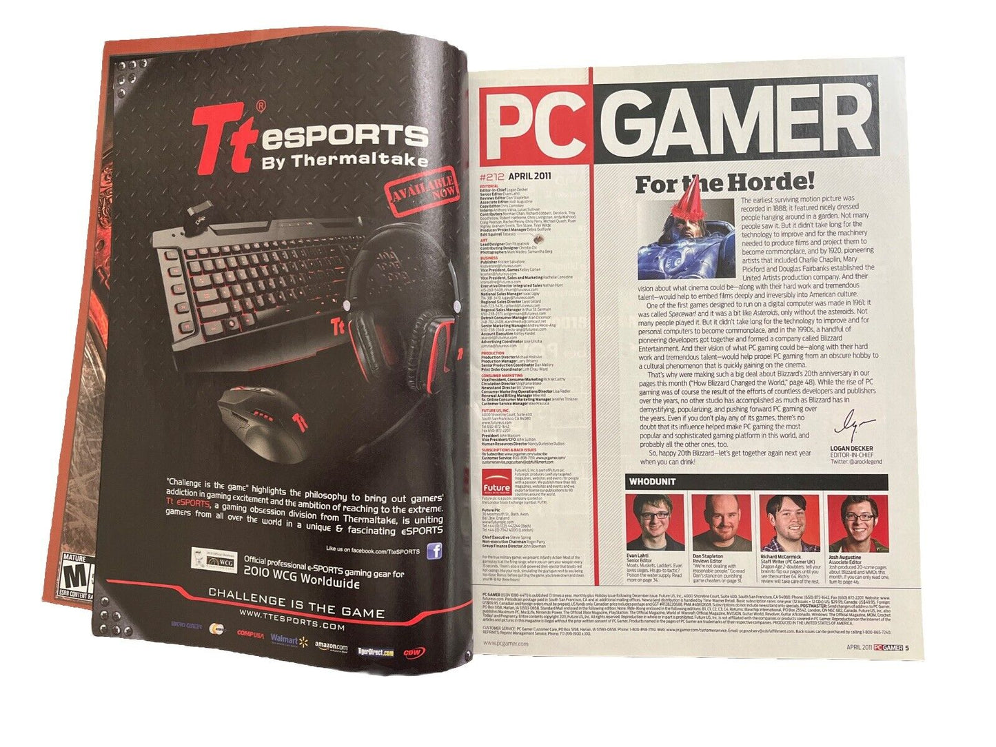 APRIL 2011 PC GAMER #212 video game magazine-The FIRST TEMPLAR-RIFT-Demo Disc