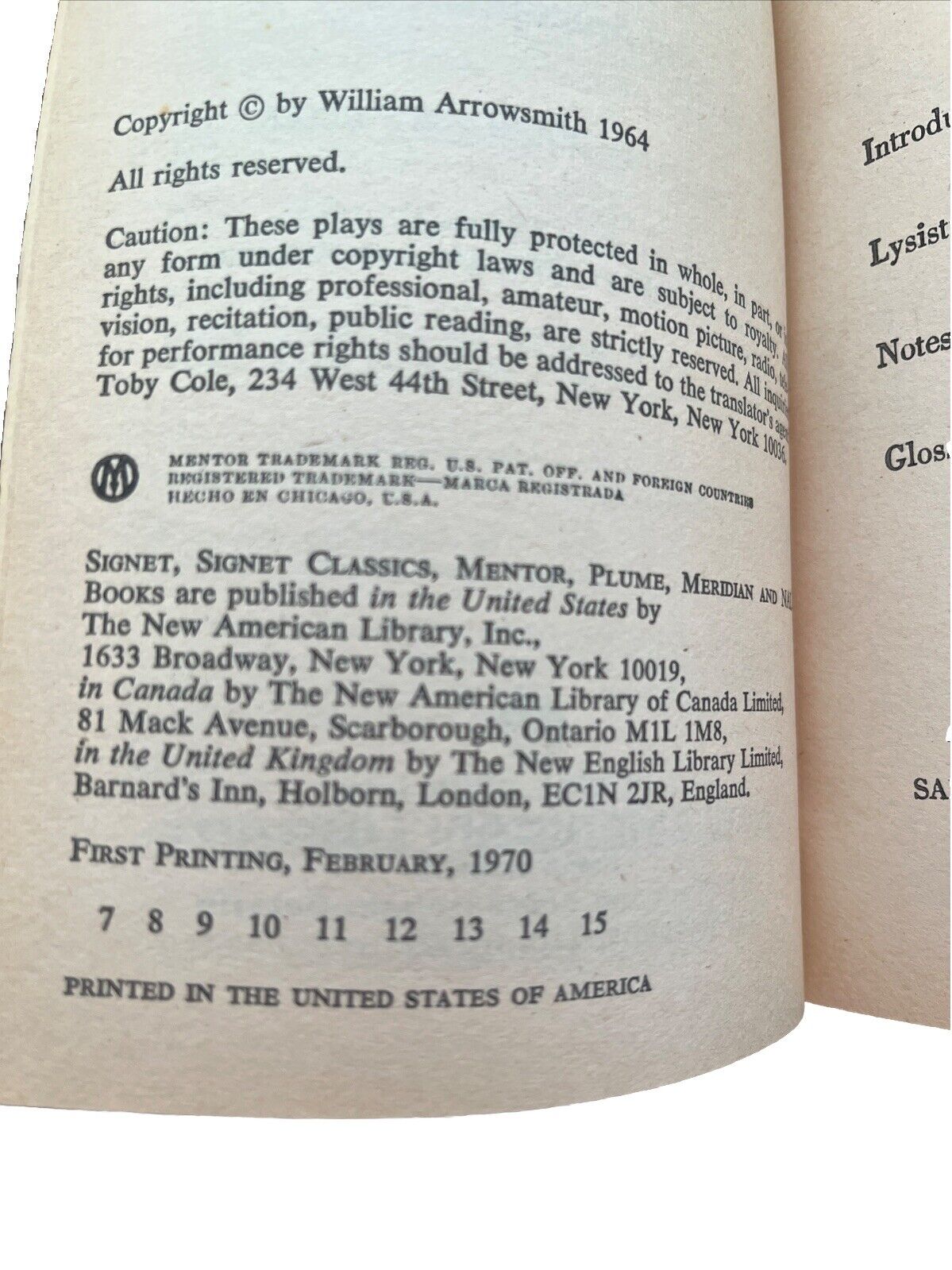 Greek Plays Book Lysistrata Aristophanes A Modern Translation By Douglass Parker