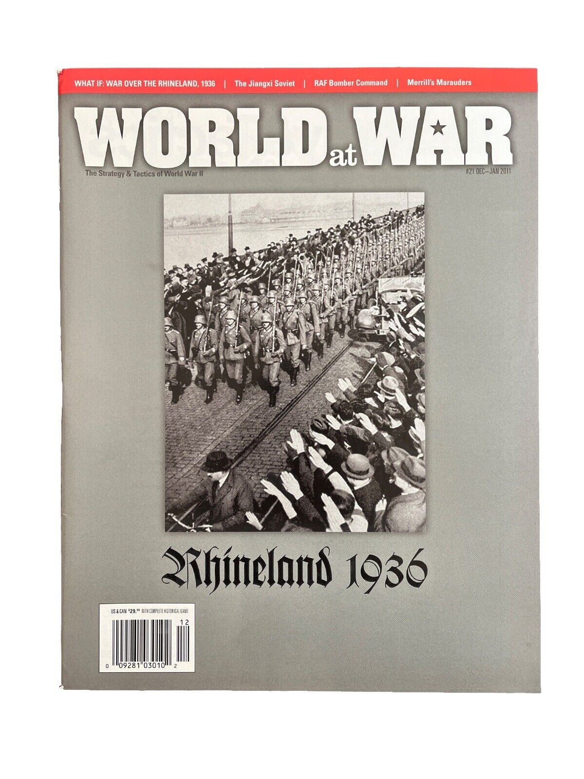 World At War Magazine #21 With Military History Wargame - The Rhineland War 1936