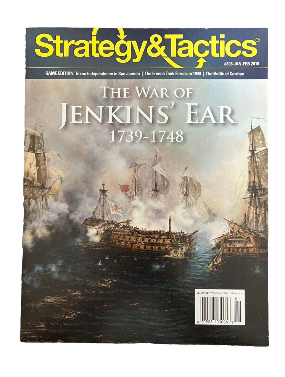 Decision Game Strategy & Tactics Magazine #308 The War of Jenkins' Ear 1739-1748